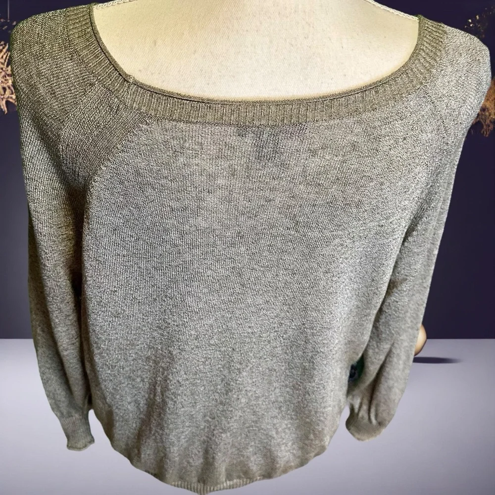 J. Crew ‘Summerweight Pullover Sweater’ in Light Olive Green Size Small